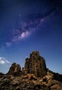 Milky Way universe over Bombo Australia Royalty Free Stock Photo