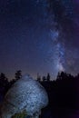 Milky Way at Yosemite National Park Royalty Free Stock Photo