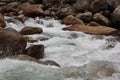 Milky white river floow in high speed