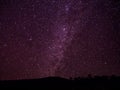 Milkyway galaxy and stars above the dark hill in Chiangmai, Thai