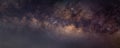 Milkyway galaxy wide angle photograph. Million stars of galaxy. Used long exposure