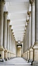 Mill colonnade (Mlynska kolonada) in Karlovy Vary, Czech Republic. Royalty Free Stock Photo