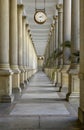 Mill Colonnade Mlynska kolonada in Karlovy Vary .Thermal spa in Karlovy Vary.The historical center . Czech Republic Royalty Free Stock Photo