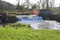 Mill Creek Dam at Hyde`s Mill in Ridgeway, Wisconsin Royalty Free Stock Photo