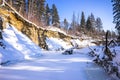 Mill Creek Ravine Park in winter season