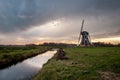 Mill in the dutch farmlands