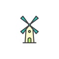 Mill filled outline icon