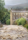 Gayle Mill House on Gayle Beck, Gayle Village, swollen beck