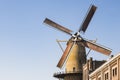 Mill Kyck over den Dyk in Dordrecht, The Netherlands Royalty Free Stock Photo