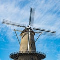 Mill `Kyck over den Dyk` in Dordrecht, The Netherlands Royalty Free Stock Photo