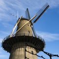 Mill Kyck over den Dyk in Dordrecht, The Netherlands Royalty Free Stock Photo