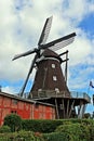 The mill of Lemkenhafen (island Fehmarn) Royalty Free Stock Photo