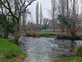 Mill Marsh Park

St John's Lane, Bovey Tracey

 River Bovey  Devon uk Royalty Free Stock Photo