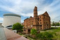 The Mill and Panorama of Stalingrad, historical honorable place in Volgograd, Russia. February 23, May 9.