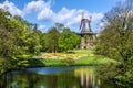 Mill in park, Bremen, Germany Royalty Free Stock Photo