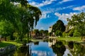 Mill Pond Park Reflections Royalty Free Stock Photo