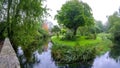 The Mill on the River Itchen between Itchen Abbas and Kingsworthy, South Downs National Park, Hampshire Royalty Free Stock Photo