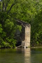 Mill Ruins By A River Royalty Free Stock Photo