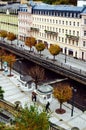 Mill street, Karlovy Vary, Czech Republic Royalty Free Stock Photo