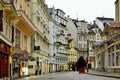 Mill street, Karlovy Vary, Czech Republic Royalty Free Stock Photo