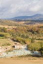 The mill waterfalls, Saturnia, Grosseto, Tuscany, Italy. Royalty Free Stock Photo