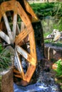 Mill Wheel at the Pond Royalty Free Stock Photo