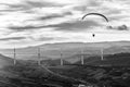 Millau bridge paragliding France famous landmark green