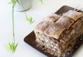 Mille-feuille dessert with chocolate cream. Royalty Free Stock Photo