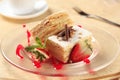 Mille-feuille pastry Royalty Free Stock Photo