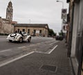 Mille miglia history race vintage car in fano