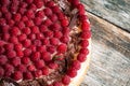 Millefeuille cake with raspberry Royalty Free Stock Photo
