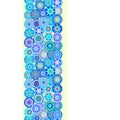 Millefiori - seamless turquoise border Royalty Free Stock Photo