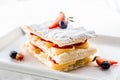 Millefoglie Italian dessert Royalty Free Stock Photo