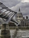 Millenium Bridge and St Pauls Cathederal