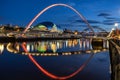 Millennium Bridge on the Quayside of Gateshead Royalty Free Stock Photo
