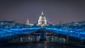 Millenium bridge st paul catherdral uk london