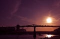 Millenium Bridge at sunset