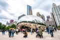 Millenium park and the bean in the heart of Chicago downtown , Chicago , Illinois , United States of America