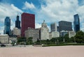 Millenium park in Chicago. City view. USA Royalty Free Stock Photo