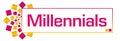 Millennials Pink Gold Circular Bar Royalty Free Stock Photo