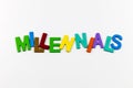 Millennials young happy people millennial generation social diversity