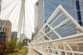 Millennium Bridge at Commons Park in Denver, Colorado Royalty Free Stock Photo