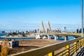 Millennium bridge in Kazan, crossing the river Kazanka.