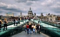 Millennium Bridge in London Royalty Free Stock Photo