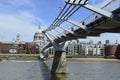The Millennium Bridge Looking Towards St Pauls Cathedral in London