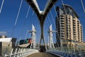 Millennium Bridge - Manchester - England Royalty Free Stock Photo