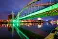 Millennium Bridge Manchester England Royalty Free Stock Photo