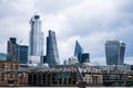 The Millennium Bridge, officially known as the London Millennium Footbridge, is a steel suspension bridge for pedestrians crossing Royalty Free Stock Photo