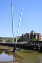 Millennium bridge over River Lune, Lancaster