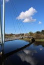 Millennium Bridge over River Lune at Lancaster